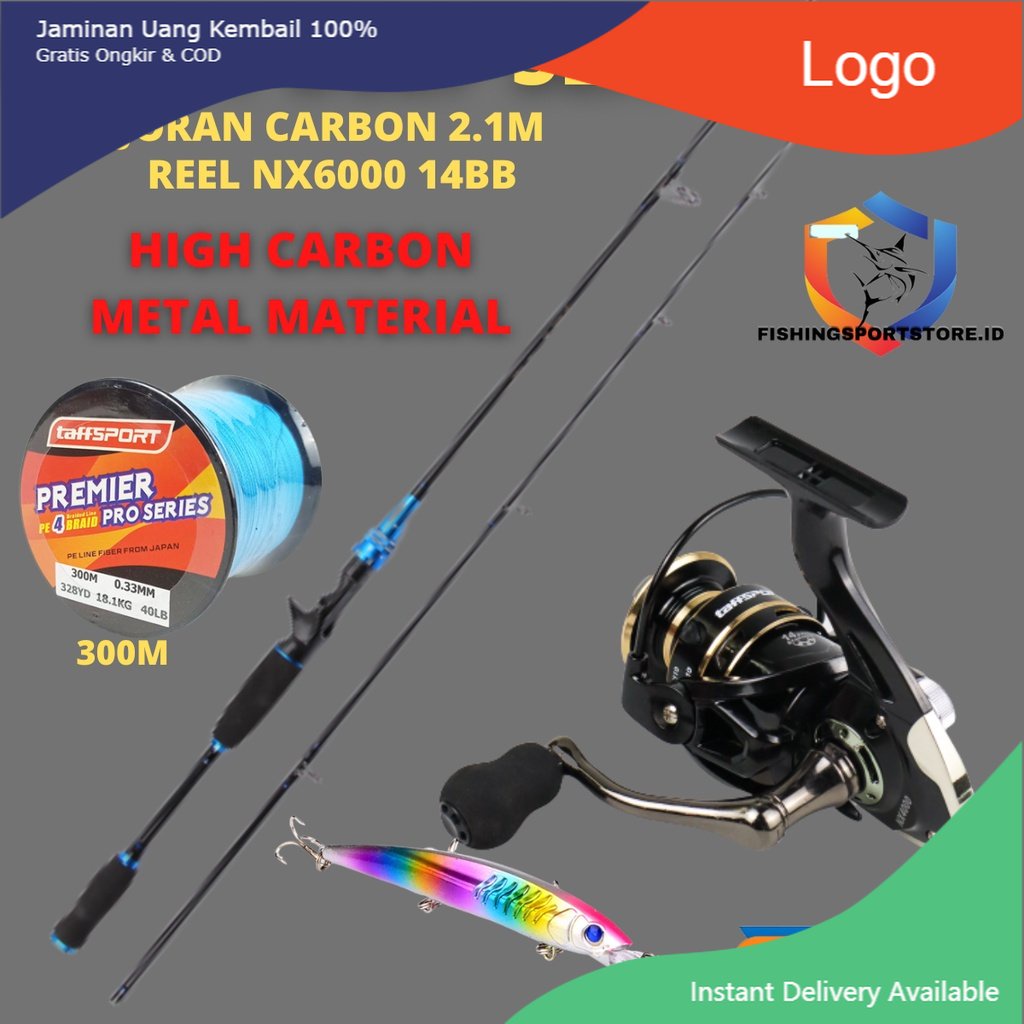 Paket Deep Sea Joran Pancing Ultralight UL Joran Baitcasting BC Casting Joran Sambung Carbon Fiber |