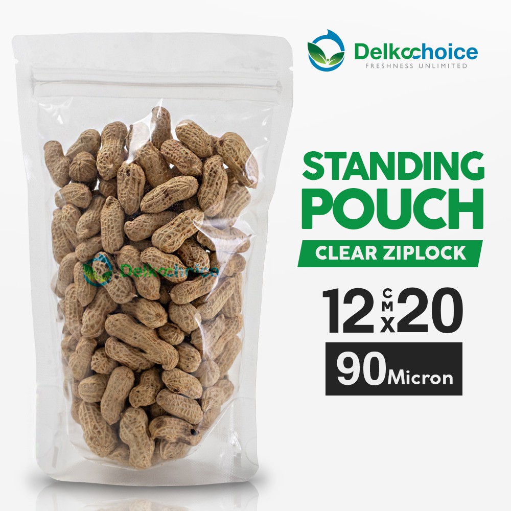 Standing Pouch Clip Zipper - Plastik Kemasan Makanan Minuman 12x20