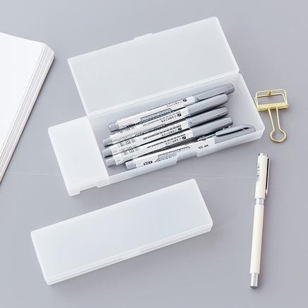 

[New Mall AS 12Ju1B_] [LBS] Tempat Pensil Transparan Berwarna Ala Korea / Korean Colorful Transparen