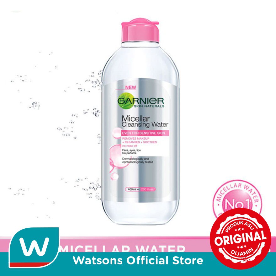 Garnier Micellar Water Pink 400ml - Sensitive Skin Cleansing Water