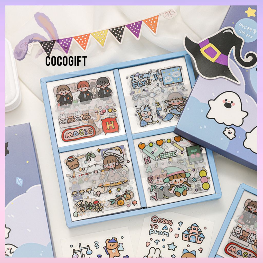 

[Bisa COD] Stiker Aesthetic PVC DIY Buku Diary / Stiker Tumblr / Stiker Deco / Stiker Hp Laptop 1Pc