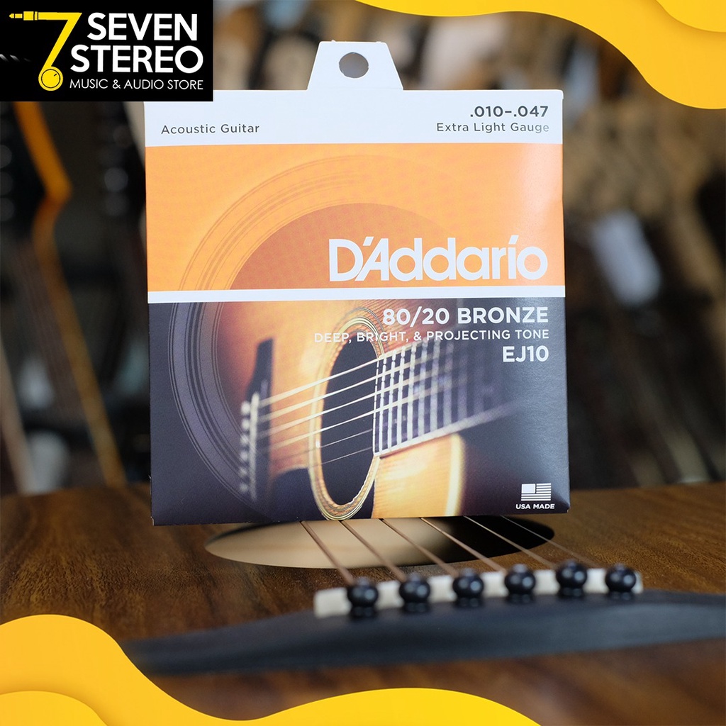 D Addario EJ10 Bronze Acoustic Guitar String Original