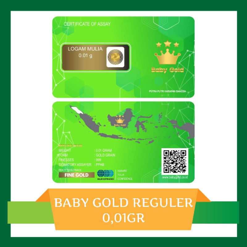 Baby Gold 0,01gr emas 24k