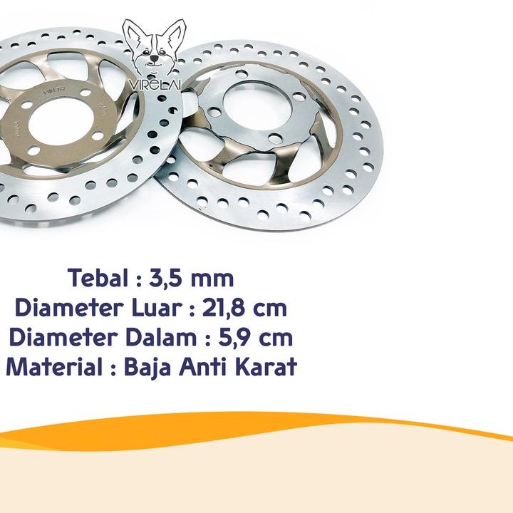 ♕ Piringan Cakram Supra X 125 Depan / Belakang [Ishima] ✾