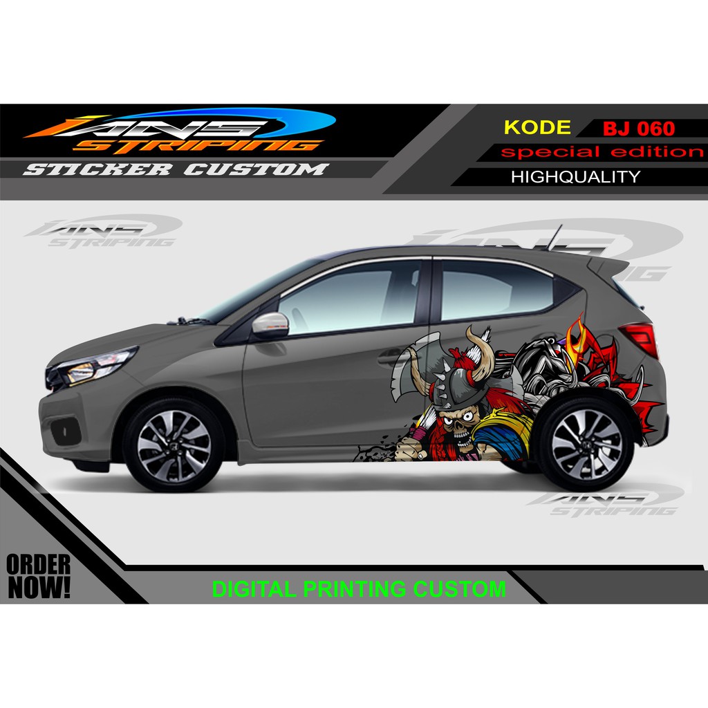 DECAL STIKER MOBIL CUSTOM/ VARIASI STIKER UNTUK MOBIL JAZZ, BRIO, AVANZA DLLL