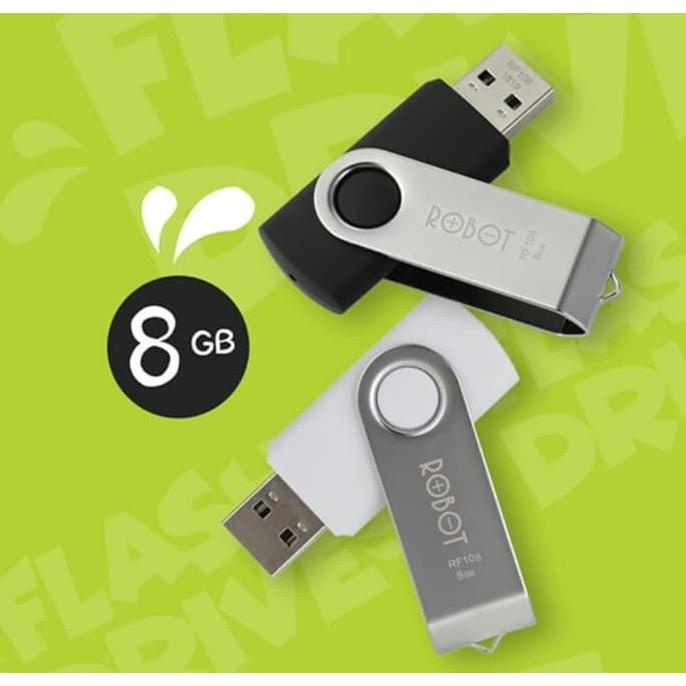 Usb Flashdisk Robot 8Gb Rf108 With Package ( 4Gb - 32Gb ) Rotatable U-Disks - Original 100%