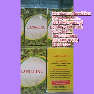 

Herbal Lang Linu Pegal dan Linu siip