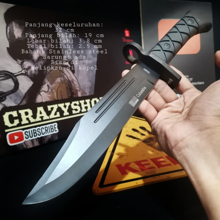 Promo Pisau Sangkur Columbia 1938A /Pisau Survival / Pisau Sangkur Murah