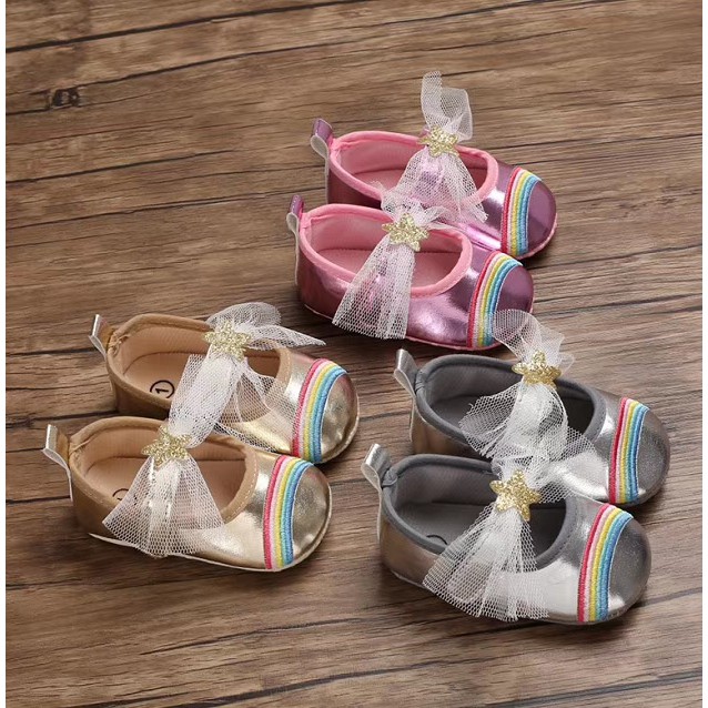 HappyOliver C549 RAINBOW Sepatu prewalker bayi dan anak perempuan