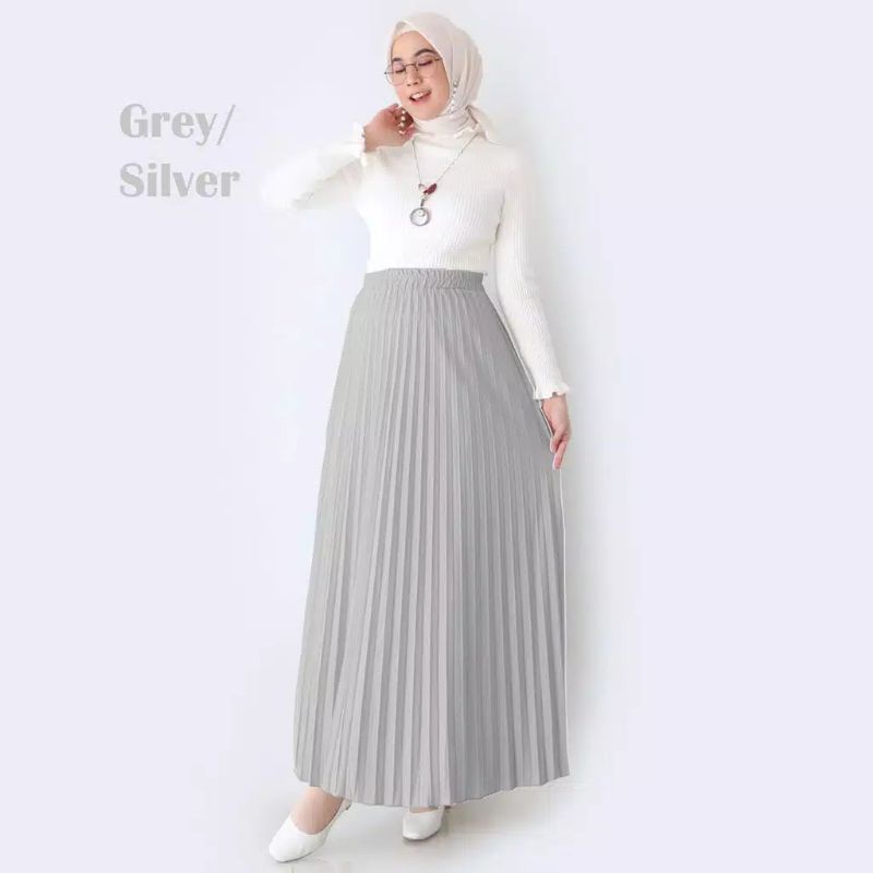 ROK WANITA PLISKET ( PREMIUM )-8