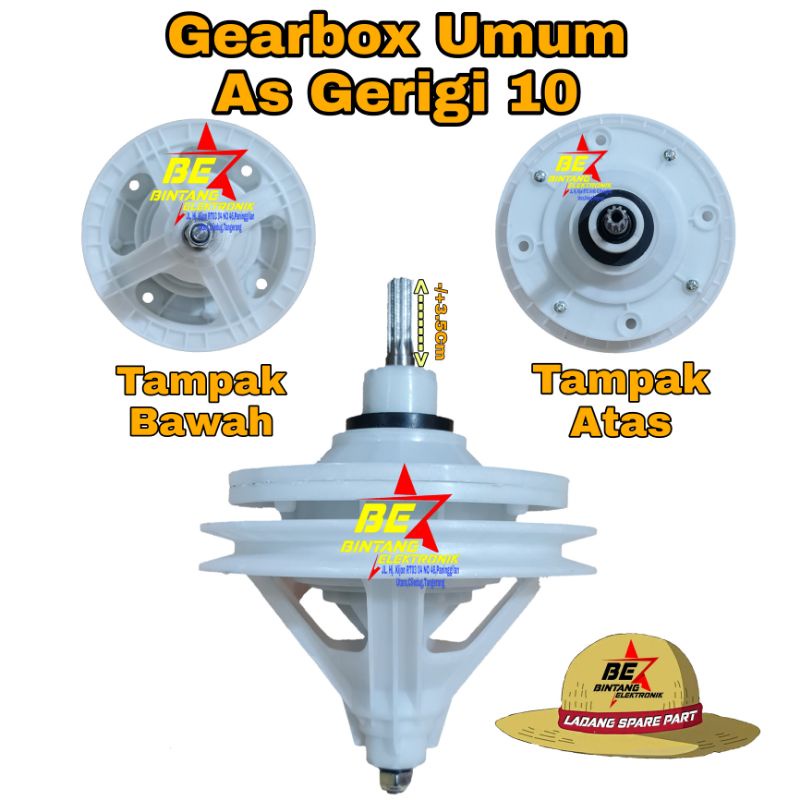 GEAR BOX MESIN CUCI AS GERIGI 10 UMUM GIRBOK MESIN CUCI DAICHI Polytron
