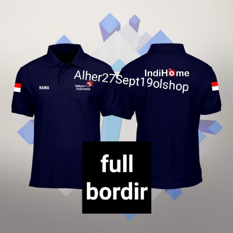 Kaos Telkom Indonesia Indihome kaos Indihome baju indihome baju Telkom Indonesia Kao kerah Telkom In