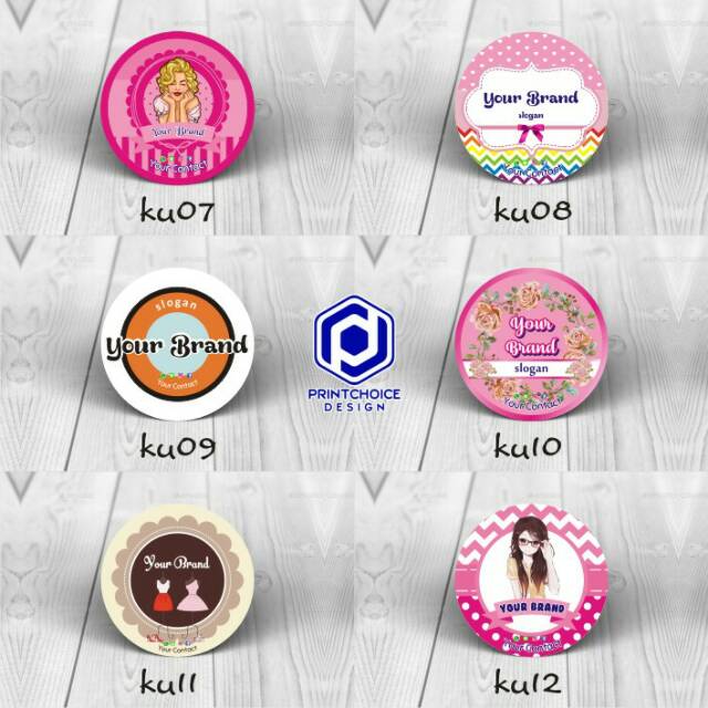 Stiker label free design produk kemasan