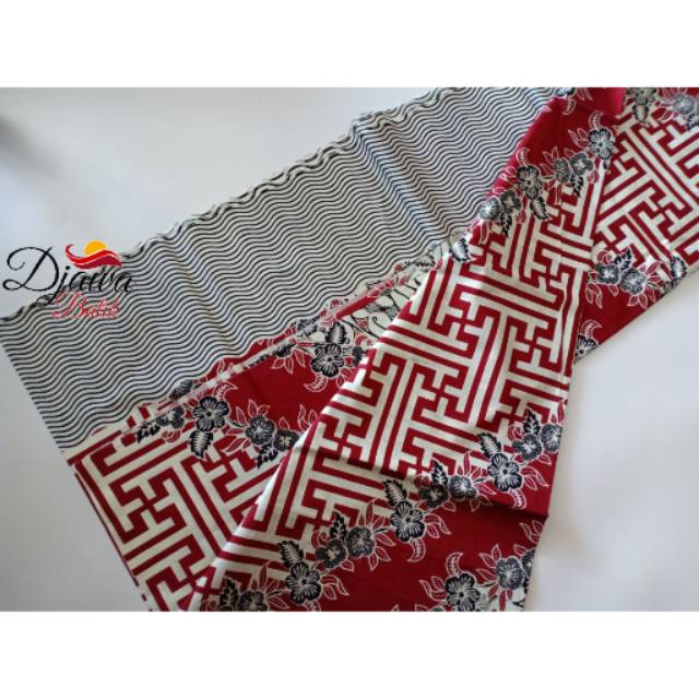 Kain batik parang pagar merah