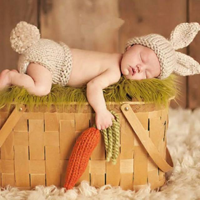 Ready Bandung Kostum Bayi Newborn Wortel , Kostum Fotografi