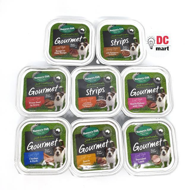 Nature Gift Gourmet Dog Wet Food Tray 100Gr / Makanan Anjing Cair / Dog Wet Food