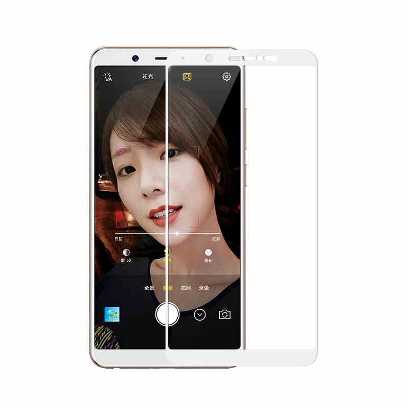 TEMPERED GLASS FULL LEM &amp; FULL COVER VIVO V7 PLUS ( V7+ )/ ANTI GORES FULL COVER VIVO [ V7 PLUS ] WHITE