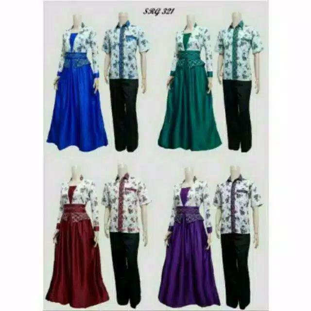 Batik Couple Srg 321 Gamis Velvet