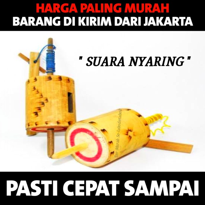 gasing bambu bersuara Mainan tradisional - Gangsing bambu bersuara