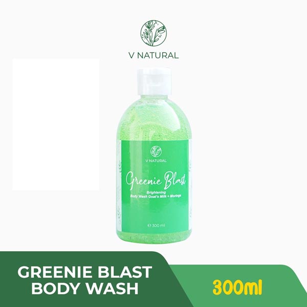 V Natural Brightening Body Wash 300ML | Pomegranate Pomegrante | Daily Herbs Temulawak Curcuma | Greenie