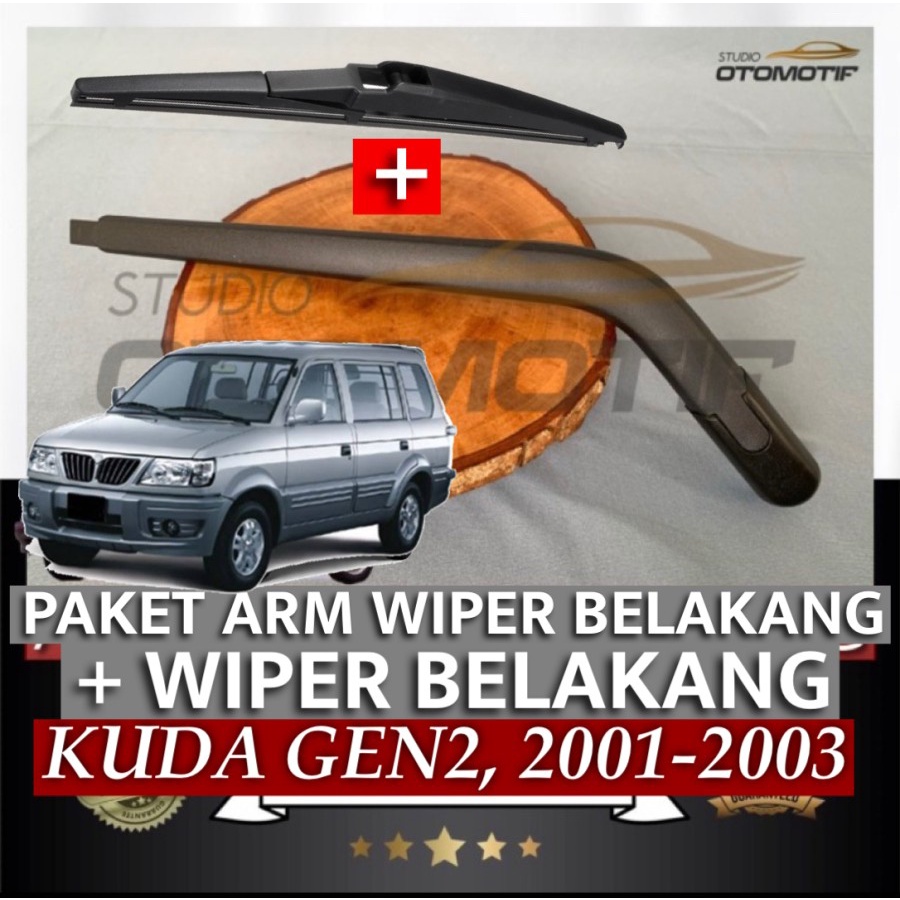PAKET GAGANG WIPER BELAKANG MITSUBISHI KUDA GEN2 2000-03 ARM BELAKANG