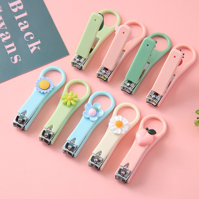 msth~ Gunting Kuku Mini Warna Pastel Lucu Nail Clipper Import Karakter CT021