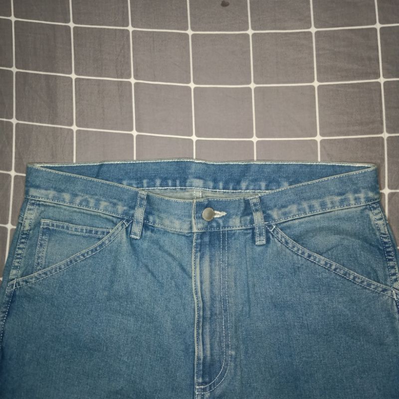 celana panjang jeans pria wanita merk GU by Uniqlo