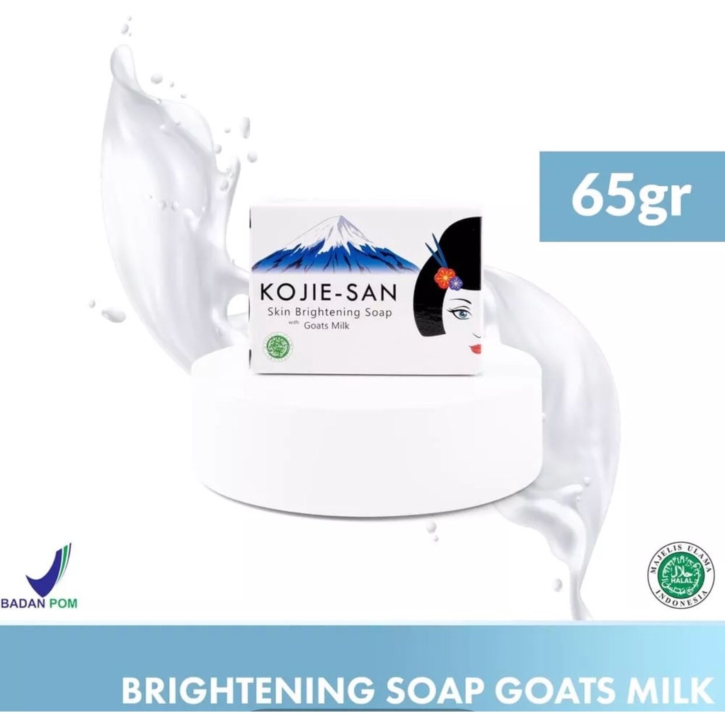 KOJIE SAN SKIN BRIGHTENING SOAP 65GRAM GOAT MILK 65GRAM SABUN PEMUIH KOJIC SAN SABUN WAJAH SABUN MUKA