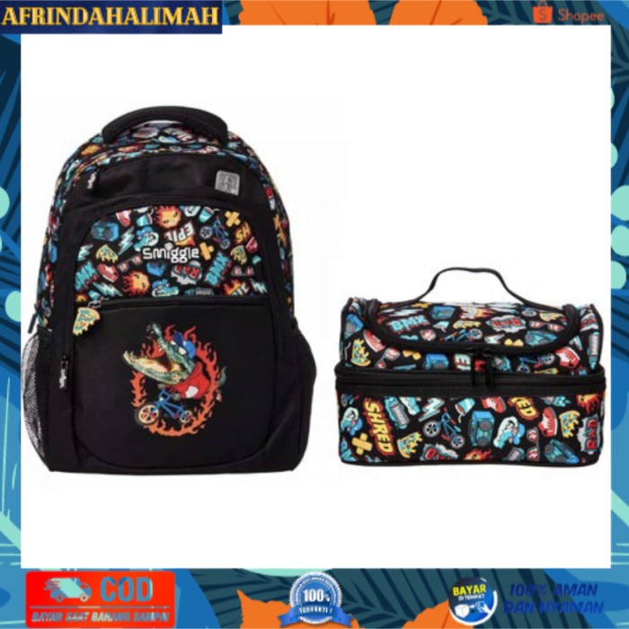 

[TERBARU] Smiggle Black Bundle School Set