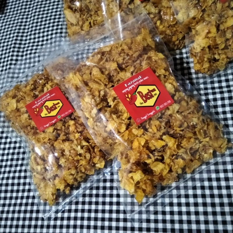 

emping jagung pedas manis gula jawa/ marning jagung pedas manis