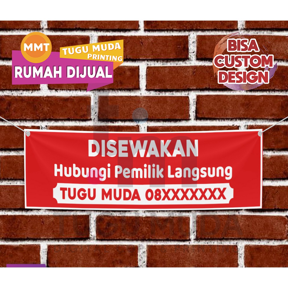 Cetak MMT|Banner|Spanduk - Ruko Disewakan-Sewa Rumah