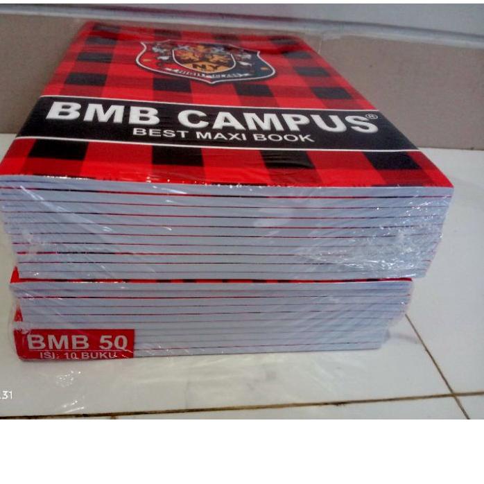 

Baru - BUKU TULIS BMC BUKU TULIS BMBCAMPUS ISI 50 LEMBAR 1 pak 10 buku BMCAMPUS ISI 36 !