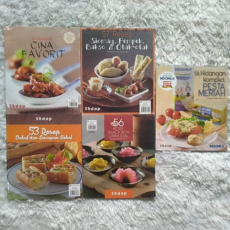 Sedap - Buku Resep Masakan Berbagai Makanan - Ada 10 Judul Resep Berbeda