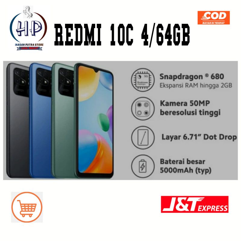 REDMI 10C 4/64 GARANSI RESMI