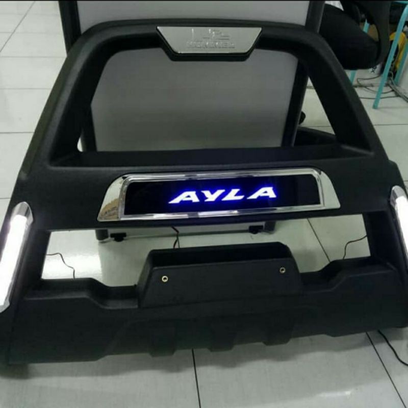 tanduk / pengaman bumper / bemper depan mobil daihatsu ayla model hummer