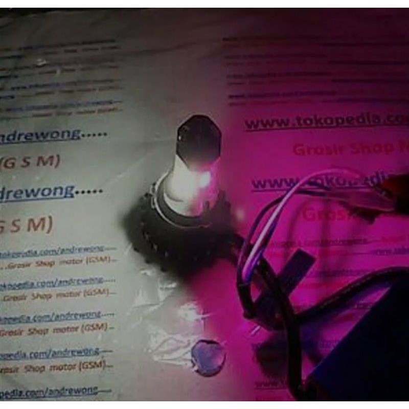 Led 6 sisi 2 warna lampu motor