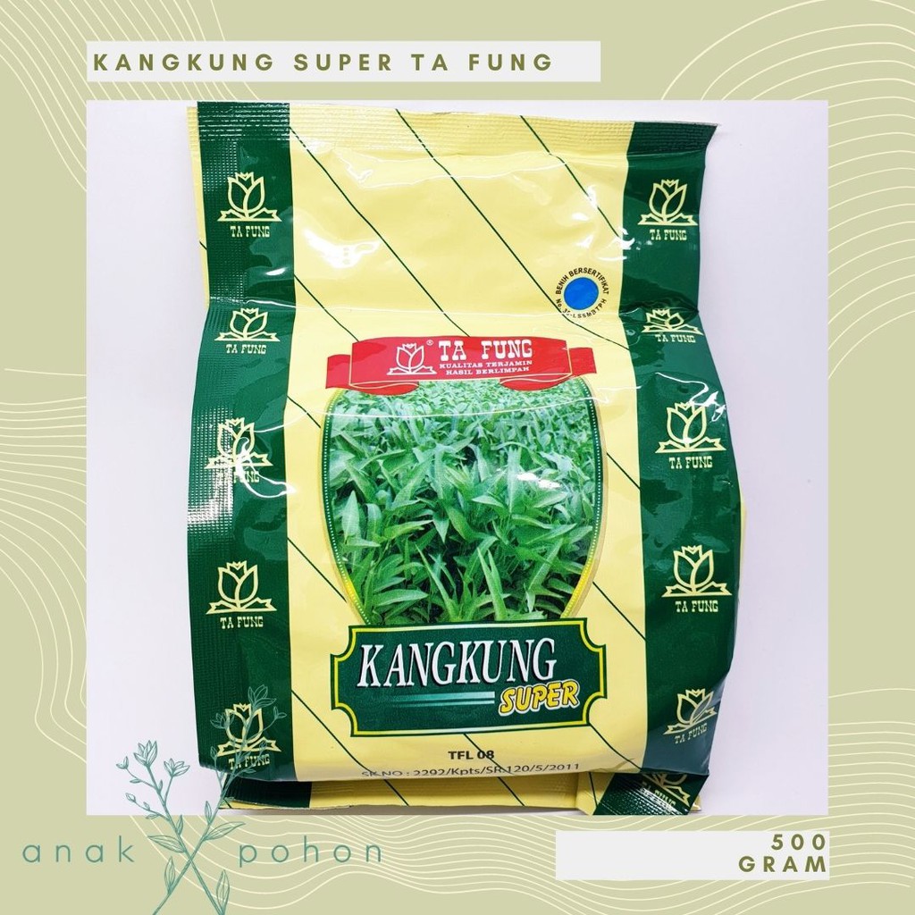 [1 PACK] Benih / Bibit - Kangkung Super Ta Fung - KEMASAN 500 GRAM