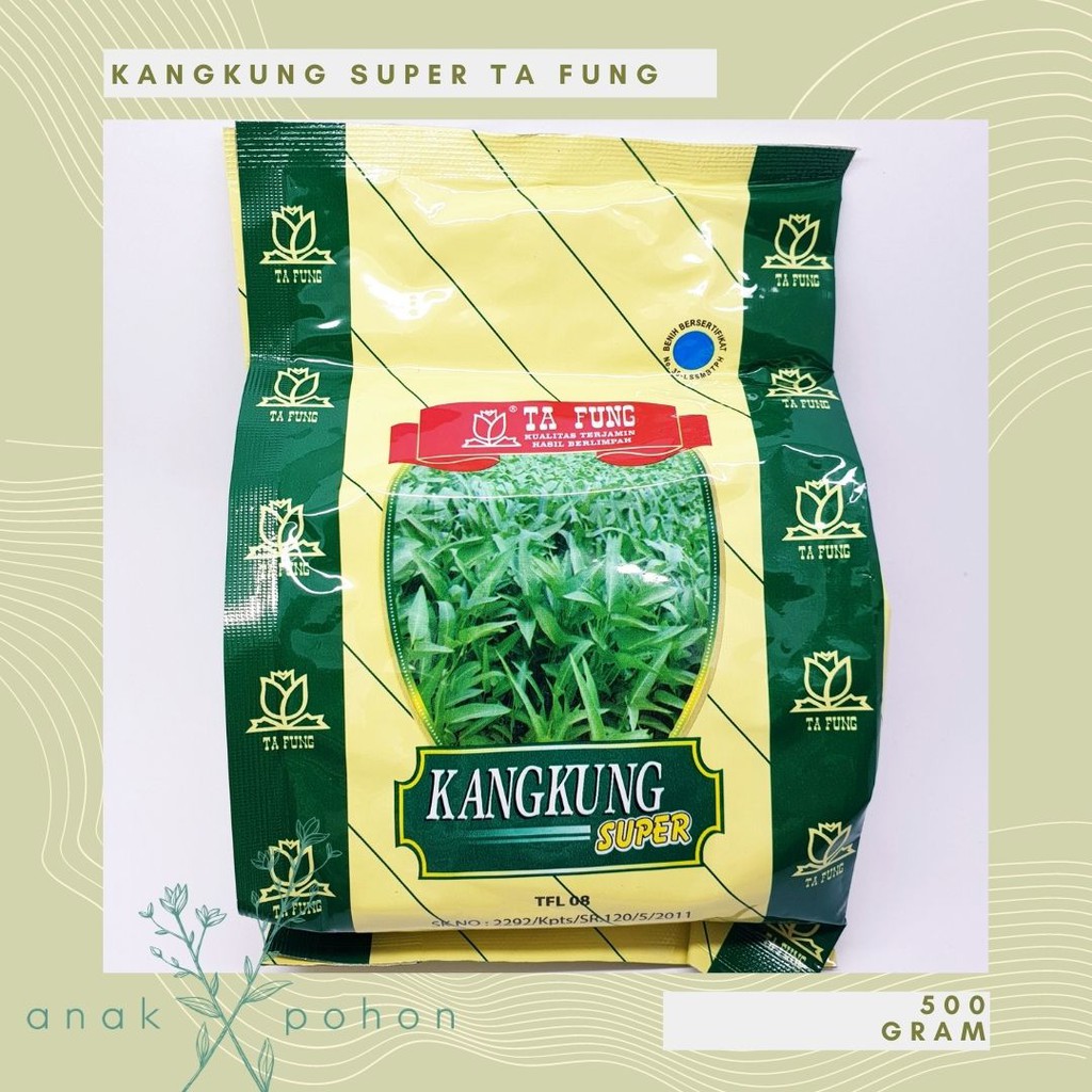 [1 PACK] Benih / Bibit - Kangkung Super Ta Fung - KEMASAN 500 GRAM