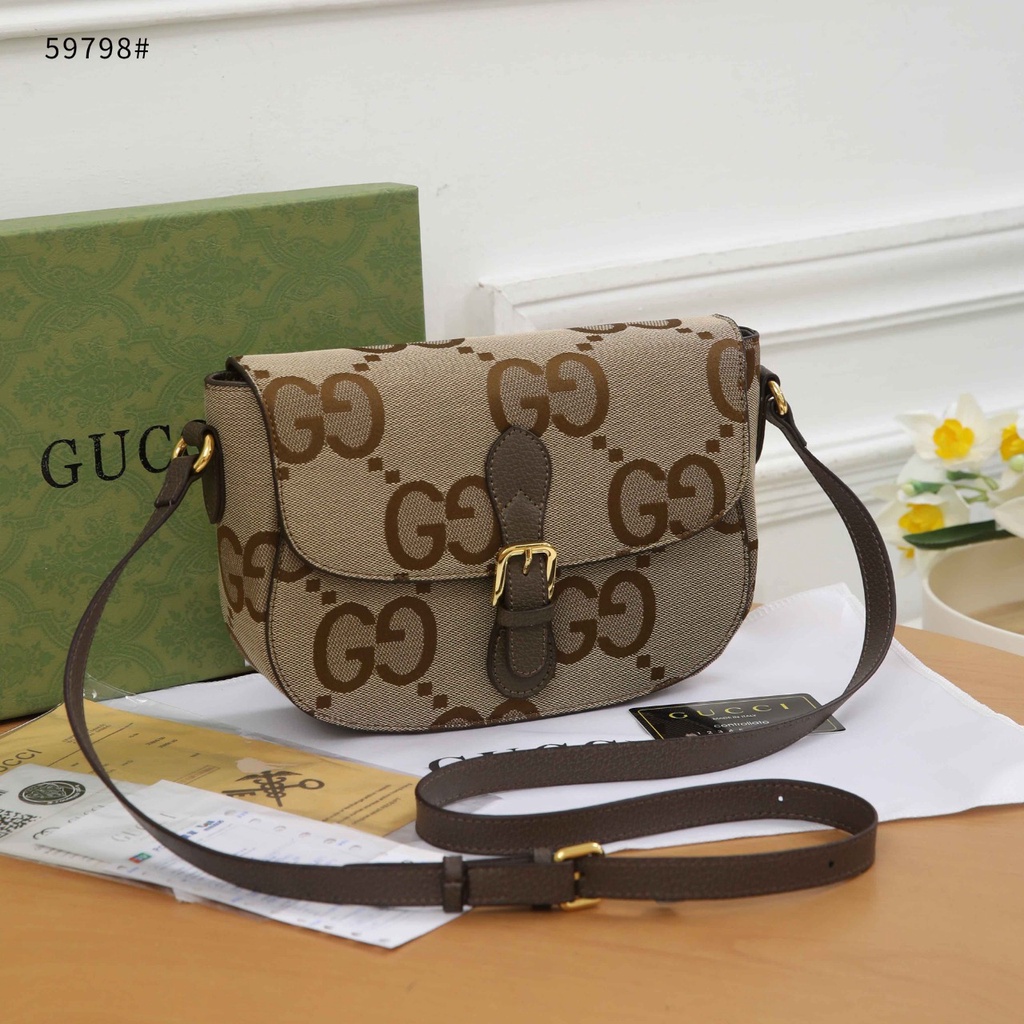 GC Messenger Bag With Jumbo GG in Canvas 59798