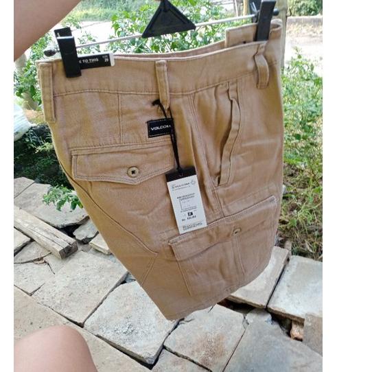NEW PRODUCT 8735 CELANA PENDEK CARGO VOLCOM FULL ACC LIKE ORI ㆊ