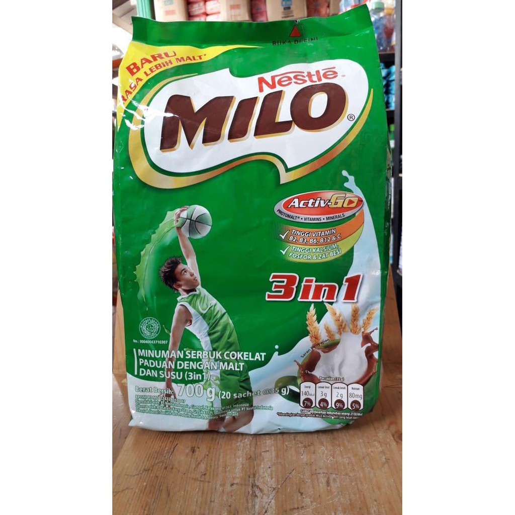 

Milo Activ Go 3 in 1 700Gr