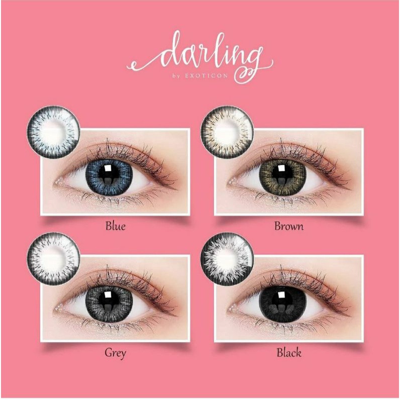 SOFTLENS X2 DARLING BIG EYE 16 mm NORMAL MINUS (0.00s.d -6.00) Soflen Minus Lensa Kontak
