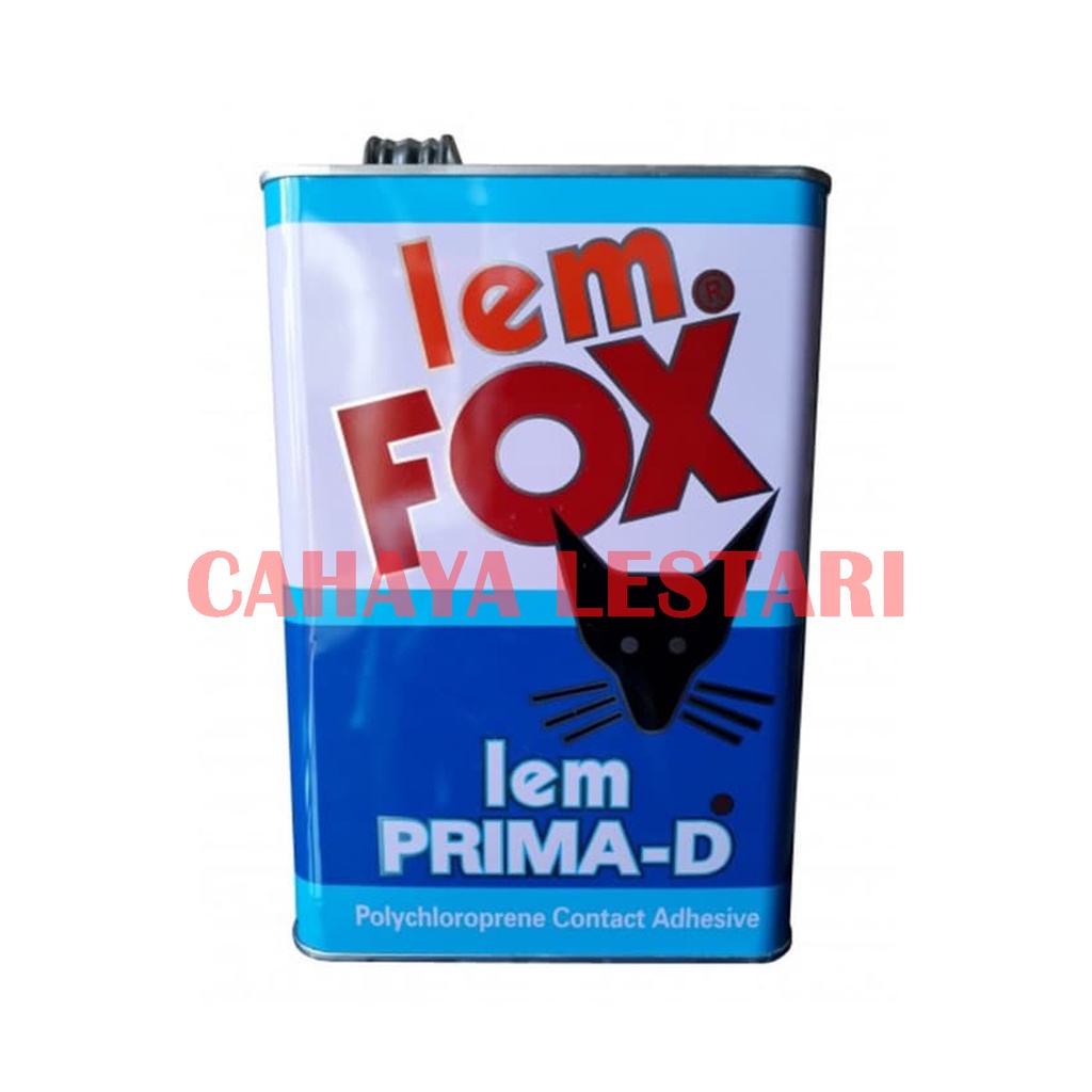 

Lem Serbaguna / Lem Kuning Kayu Fox PRIMA D Galon 2.5 Kg