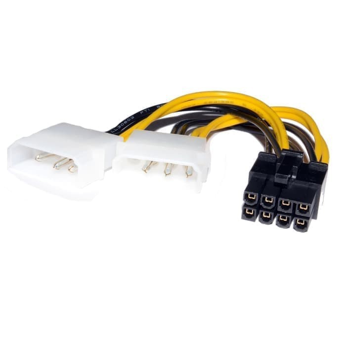 Kabel Power VGA 8 pin Adapter 2 molex to 8 pin / 8pin PCIE / PCI-E