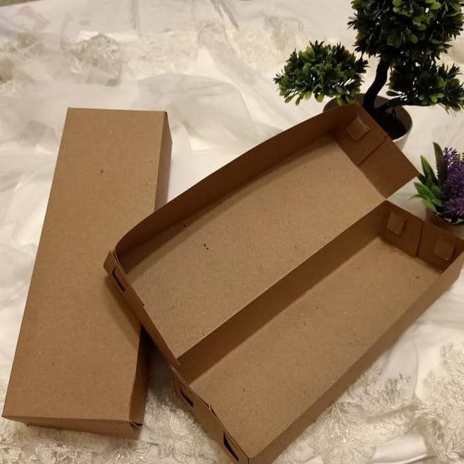 

READY COD box serbaguna 27x9x5 polos warna putih dan coklat polos - Cokelat TERJAMIN