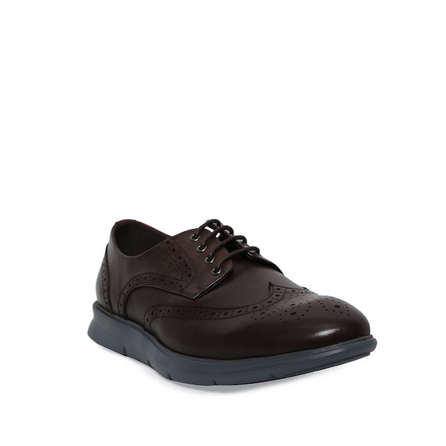 Obermain Sepatu Pria CLYDE HIRO - LACE UP Dark Brown OI5622DBR