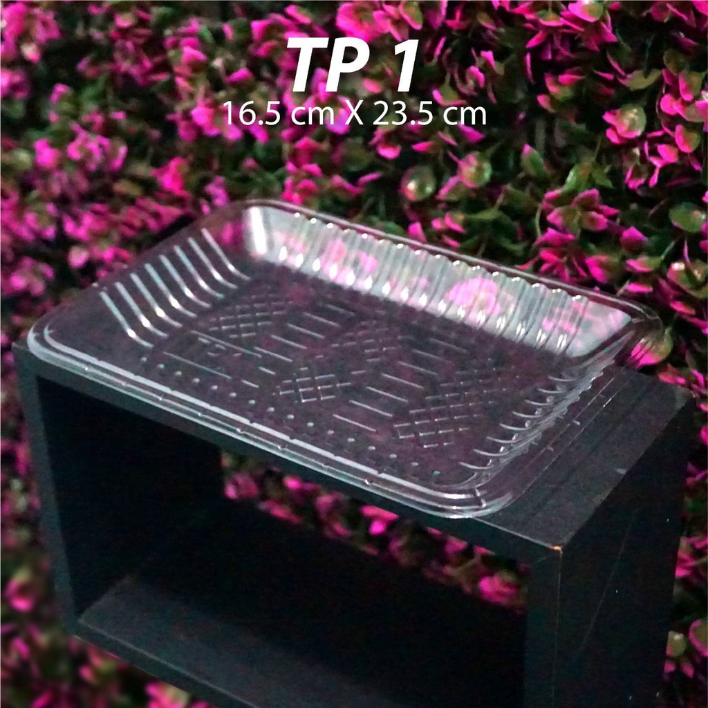 Tray Mika Bening 16.5 x 23.5 - Wadah - Buah Sayur Daging Sosis - TP1