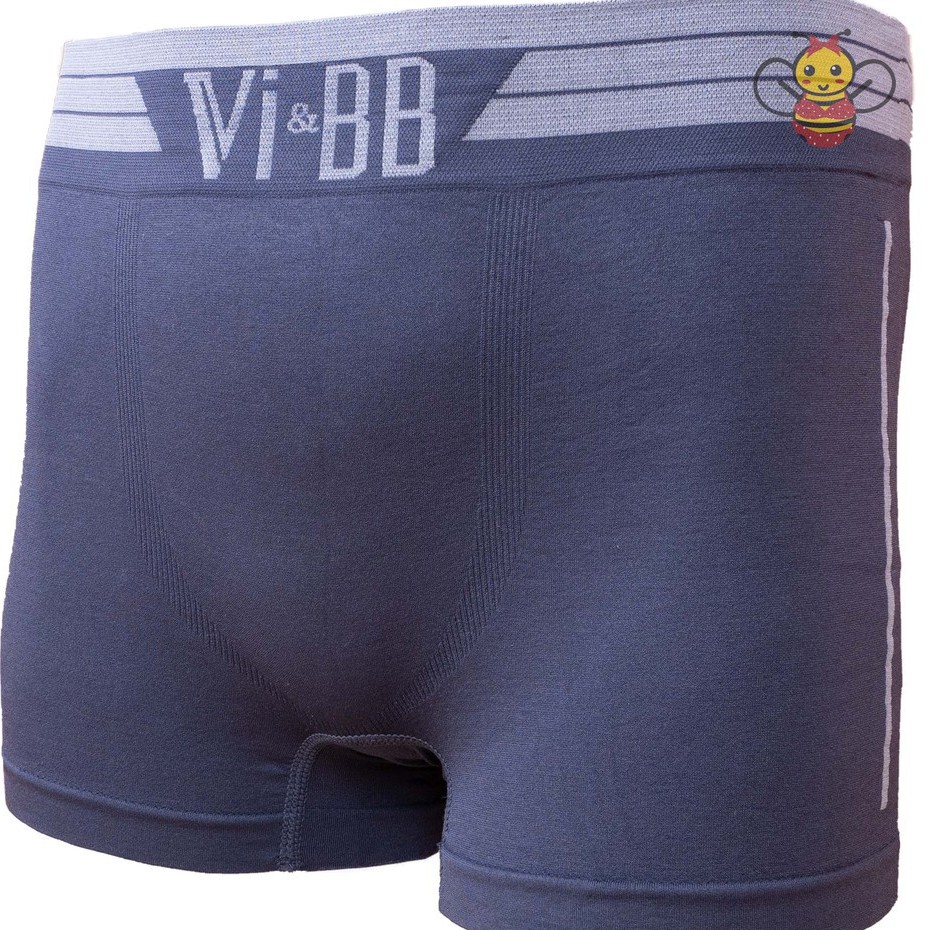 BEE - Celana Boxer Premium Bahan Rajut Cd Pria Import Boxer Polos Cwo VI & BB 1229-XL