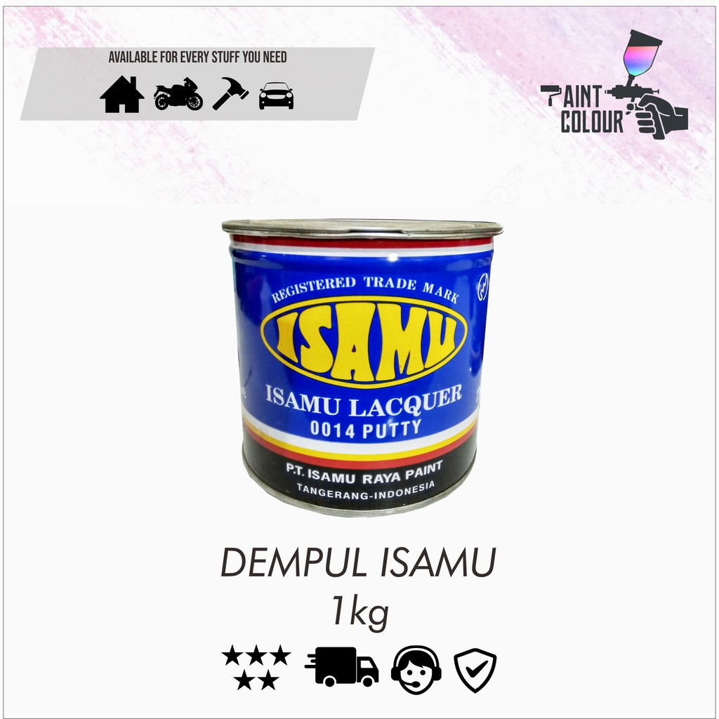 Dempul Putty-Dempul Halus ISAMU LACQUER 1kg