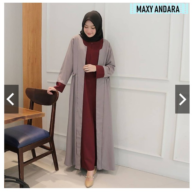 PBG - Maxy Andara Maxi Gamis Remaja Dress Muslim Wanita Terlaris